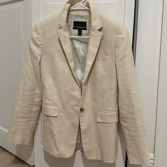 J Crew Regent Linen Blazer - Picture 2 of 4